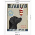 thumbnail image 5 of Art.com Black Labrador Ice Cream Art Print by Fab Funky, White Frame Wall Art, 32" x 40", 5 of 5