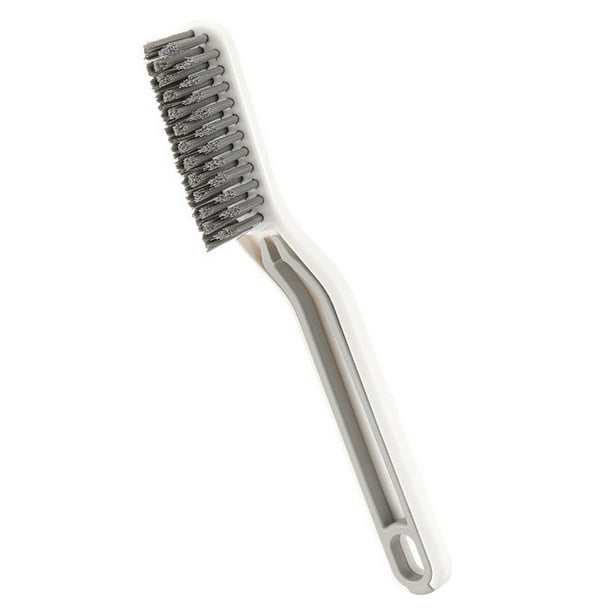 Ounissouiy Cepillo de limpieza Cerdas duras Lado estrecho Cepillos de fregado alargados Agujero colgante hueco Herramienta de Ranura de cocina de Cocina y Comedor Blanco Ounissouiy HA079758-02