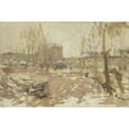 thumbnail image 3 of George Hendrik Breitner 24x17 Black Modern Framed Museum Art Print Titled - Building Site on De Clercqstraat (C. 1880 - C. 1923), 3 of 5