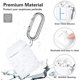 thumbnail image 3 of Funda de silicona ZHAOCHENG para Airpods blanca compatible con Airpods 1/2 generación, 3 of 5