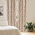 thumbnail image 3 of Ambesonne Botanical 4-Panel Curtains, Scene of Leaves Mushrooms, 56"x84", Champagne Peacock Green, 3 of 4