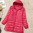 thumbnail image 4 of Plus Size 5XL 6XL 7XL Women‘s Hooded Puffer Jackets 2023  Arrivals Female Ultra Lightweight Packable Warm Slim Fit Down Coat, 4 of 6