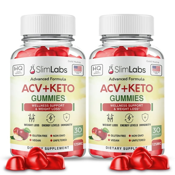 Slim Labs ACV Gummies, Slim Labs Gummies, Official Slim Labs ACV Gummy, Dietary Supplement Men Women  (2 Pack)