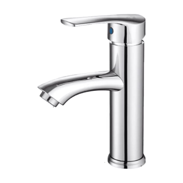 Llave Mezcladora Baja Monomando Para Lavabo Fregadero Grifo Malubero Plateado