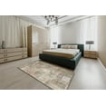 thumbnail image 5 of Ahgly Company Machine Washable Indoor Rectangle Contemporary Dark Almond Brown Area Rugs, 7' x 10', 5 of 7
