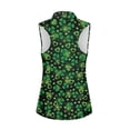 thumbnail image 3 of Uorisanigo Four-Leaf Womens Quick Dry Zip Up Workout Tennis Tops Relaxed Heart-Shaped Womens Golf Shirt Sleeveless Zip Up Shirts Soft Athletic Workout Tops, 3 of 7