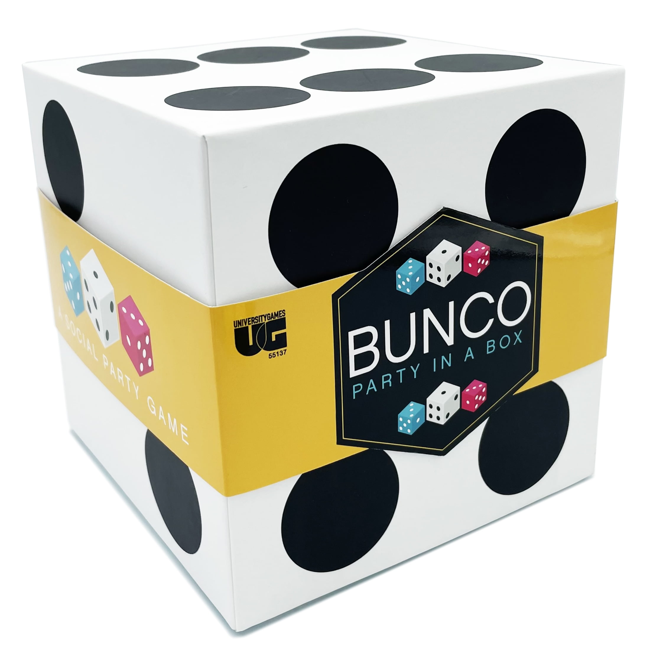 Bunco Party in a Box Game by University Games, for 2 to 12 Players Ages 8+