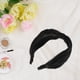 thumbnail image 5 of pieza de diadema de seda anudada, diadema de moda para mujer antideslizante, negro, 5 of 7