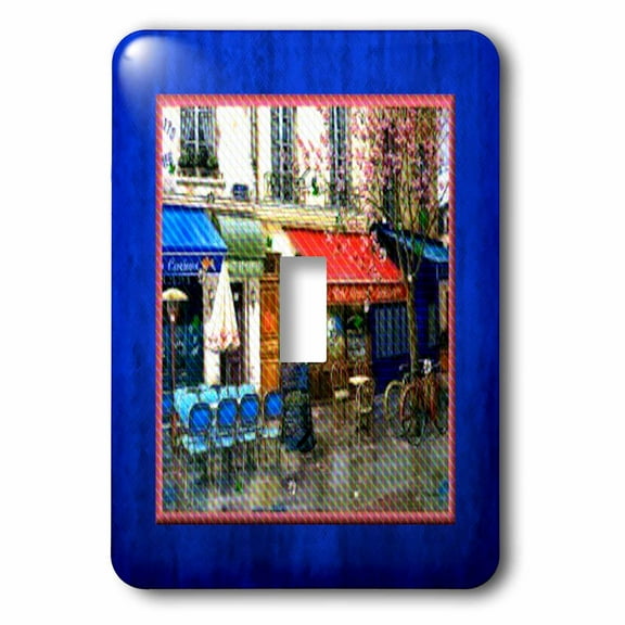 3dRose, Paris Cafe, single toggle switch