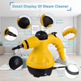 thumbnail image 4 of Handheld Steam Cleaner, Multi-Surface Pressurized Cleaner with 360° Rotating Nozzle, 10-Piece Accessory Kit, Yellow/Black, 4 of 7