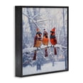 thumbnail image 3 of Stupell Industries Cardinals on Winter Branch Black Framed Giclee Art design by Jim Baldwin, 24 x 24, 3 of 8