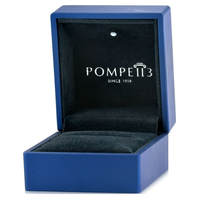 Pompeii3 1.70 Cttw 14K White Round Cut Studs Earrings Screw Back