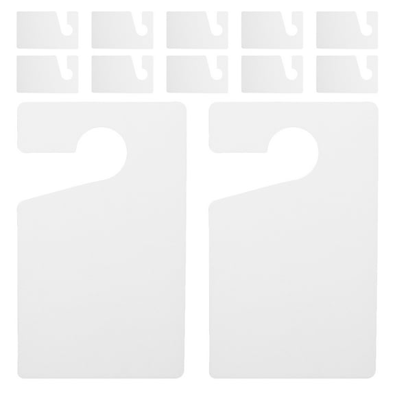 OUNONA 15-Pack Blank Parking Permit Tags, Weatherproof Car Rearview Mirror Parking Pass Holders for Temporary Vehicle, Office, and Maintenance Use