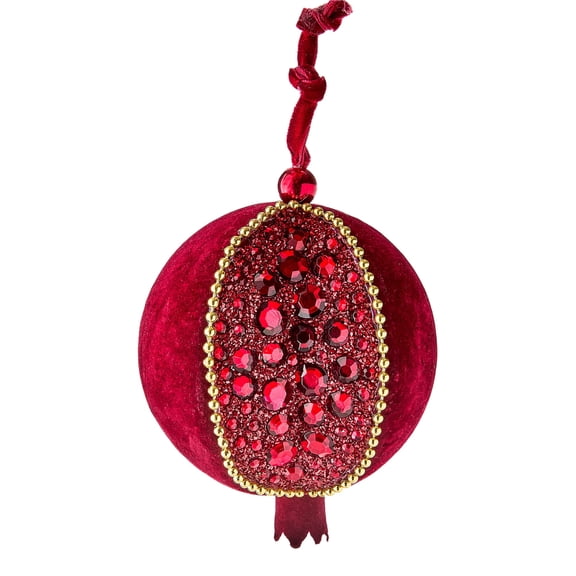 Red Pomegranate Christmas Ornament, 6.3", by Holiday Time
