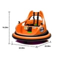 thumbnail image 2 of Xuanlur 12V Ride on Bumper Car for Toddlers, Electric Cars for Kids w/Parent Remote, Ride on Toys w/2-Speed, 2 Driving Mode, 360°Spin, Music, Lights, 5-Point Safety Belt, Orange, 2 of 7