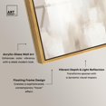 thumbnail image 4 of Winter Mist II Framed High-Gloss Acrylic Glass Wall Art Neutral Abstracts by Art Remedy, Gold Frame, 45 x 30, 4 of 7