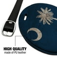 thumbnail image 4 of Rustic South Carolina State Flag Distressed USA Round Leather Luggage Card Suitcase Carry-On ID Tag, 4 of 6