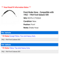 thumbnail image 2 of Front Brake Hose - Compatible with 1962 - 1964 Ford Galaxie 500 1963, 2 of 2