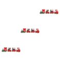 thumbnail image 2 of Naiovety Madera Feliz Navidad Tren Decoración Coches rústicos Camión Juguete Fiesta navideña Adorno en miniatura Regalo de Año Nuevo Type4 NO4, 2 of 6