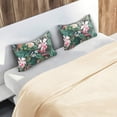 thumbnail image 7 of GZHJMY Tropical Floral Satin Pillowcase for Hair and Skin Silk Pillowcase, Standard Size(20x26 inches) - Slip Cooling Satin Pillow Covers with Envelope Closure, 7 of 7
