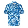 thumbnail image 7 of Yieetim Mens Swim Shirts, Tropical Holiday Summer Beach Short Sleeve Button Down Shirts, Quickly Dry Hawaiian Small V-Neck Shirts, Vintage Print Board Swim Shirts For Surfing XXL, 7 of 7