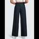 thumbnail image 4 of Pantalones Deportivos Casuales, Cómodos, de Cintura Alta y Pierna para Mujer, con Bolsillos y Sueltos. Azul Marino XL, 4 of 6