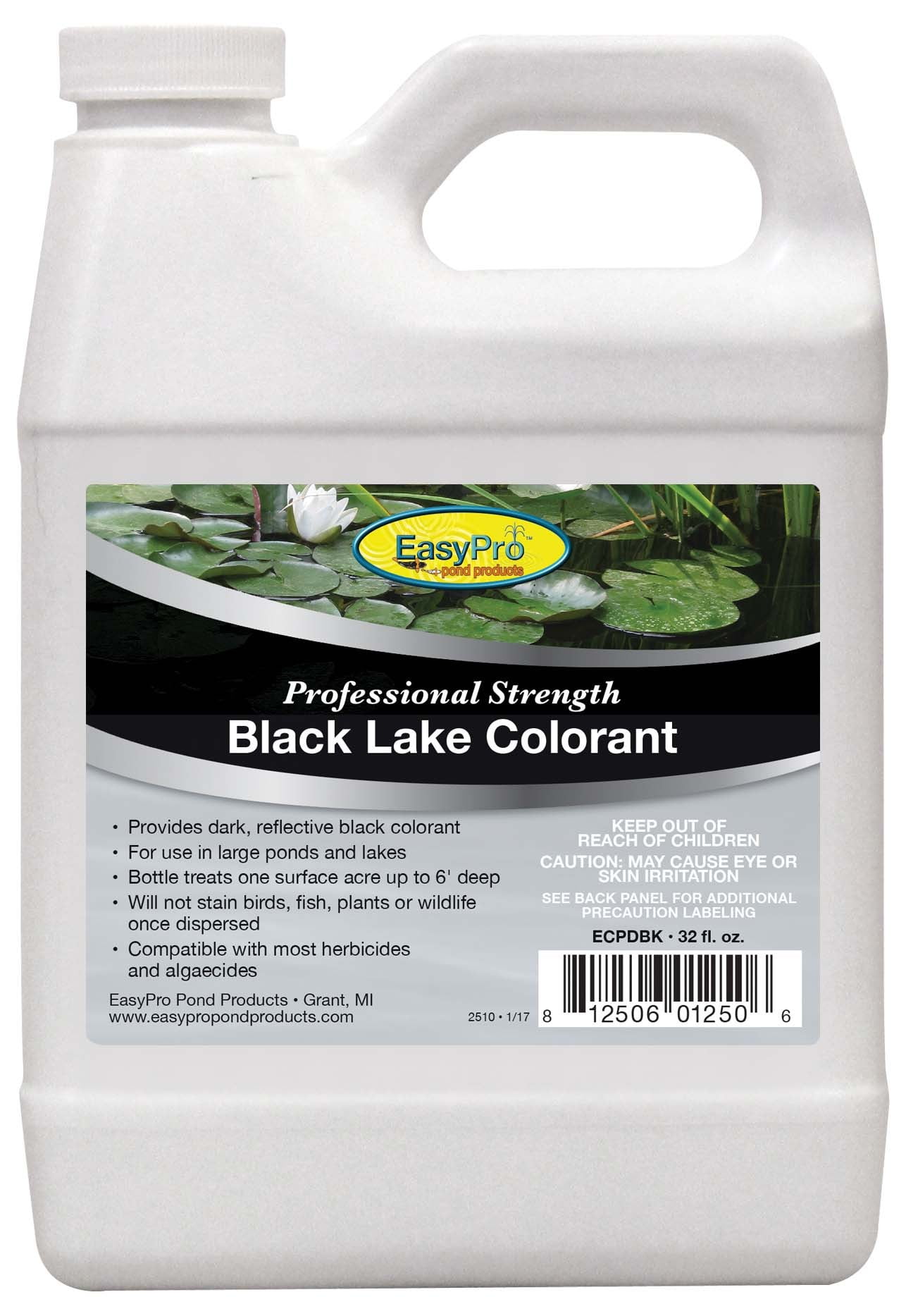 easypro concentrated black pond dye liquid colorant ecpdbk
