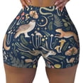 thumbnail image 2 of Rateoe Retro Forest Animals Printed Power Workout Shorts for Women Tummy Control Squat Proof Ribbed Thick Seamless Scrunch Active Short-Medium, 2 of 8