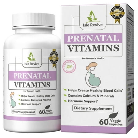 Prenatal Vitamins One a Day Supplement High in Folic Acid - Balanced Multivitamin with Calcium, Iron, Vitamin B Complex Boosts Energy, Easy on Stomach for Breastfeeding Mothers and Pregnant