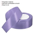 thumbnail image 3 of Unique Bargains 1.5" Wide 24 Yards Satin Ribbon Single Side Craft Roll Decoration Light Purple, 3 of 6