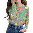 thumbnail image 2 of Kaemgyyd Toddler Baby Outfit Boy Girl Loose Stars Crewneck Pullover Tops Casual Fashion Long Sleeve Shirt Spring Clothes, 2 of 6