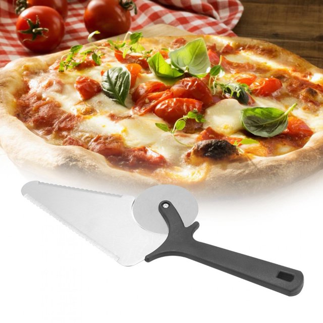 Non-Stick Pizza Slicer Pizza Cutter, Pizza Server Tool, Stainless Steel Pizza Shovel Kitchen For Home For Bakery