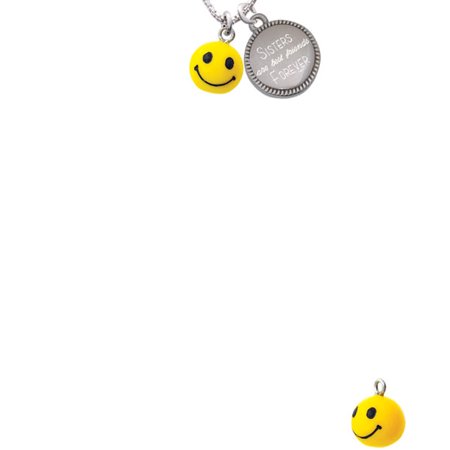 Resin Small 3-D Happy Face Sisters Are Best Friends Forever Engraved