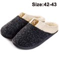 thumbnail image 1 of Pantuflas acogedoras de espuma viscoelástica, zapatos de casa con forro polar de felpa similar a la lana con suela de goma antideslizante para interiores y exteriores Xemadio 2034325-3, 1 of 9