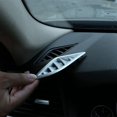 thumbnail image 5 of Car Instrument Panel Air Outlet Vent Frame for 2011-2017 5 Series Rear Air Conditioning Vent Grille Carbon Fiber Pattern, 5 of 5