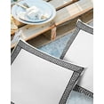 thumbnail image 3 of Outdoor Throw Pillow Cover Greek Meander Border Inspired Key Waterproof Cushion Covers 2 Pack Abstract Twist Stripe on White Pillow Cases Home Decoration for Patio Garden Couch Sofa, 3 of 7