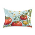 thumbnail image 7 of Yayeee Pillowcase Queen Size Set of 2 Satin Wrinkle Resistant Pillow Case, Blue Tomatoes, 7 of 7