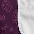 thumbnail image 4 of Purple Paisley Microwave Oven Cover, Outline Simplistic Oriental Ornament with Flower Items, Water Resistant Organizer with Pockets for Kitchen, 36" x 12", Plum and Pink, by Ambesonne, 4 of 4