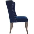 thumbnail image 3 of Modway Apprise Performance Velvet Tufted Accent Chair, Navy, Set of 2, 3 of 8