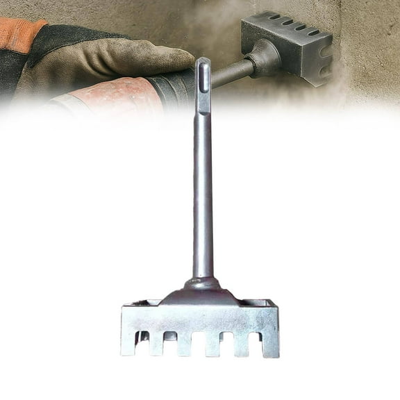 Clearance! Denhf Square Slot Cutter, Square Hole Cutter for Electrical Box, High-Strength SDS Plus Square Hole Punch for 86-Type Junction Boxes, Square Blade for Drywall, Plastic Metal, and Wood