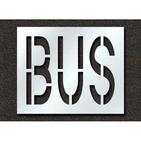 RAE STL-116-72415 Pavement Stencil,Bus,24 in