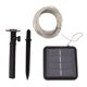 thumbnail image 1 of Lámpara de cuerda solar 100 LED Lámpara de cadena solar decorativa resistente al agua y a la intemperie para terraza, piscina y barandilla de árbol, 1 of 10