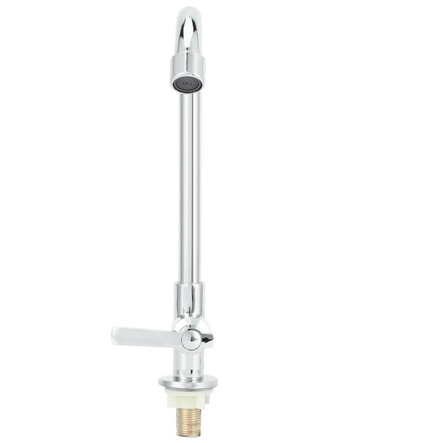 Grifo de fregadero G1/2 giratorio de 360 grados de acero inoxidable, grifo de agua fría para cocina y baño.