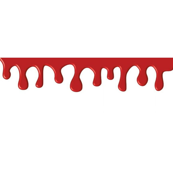 Red Slime Border Side Strips Edible Cake topper 3 Strips 2.5x10 inchs on size