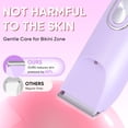 thumbnail image 3 of HATTEKER 2-in-1 Women's Trimmer & Lady Shaver, Dual-Head Design, Precision Trimmer for Face & Body, IPX6 Waterproof, Purple, 3 of 11