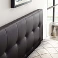 thumbnail image 5 of Modway Lily King Upholstered Faux Leather and Wood Headboard in Brown, 5 of 7