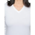 thumbnail image 3 of Insect Shield Women's UPF Dri-Balance Long Sleeve V-Neck T-Shirt, White, Medium, 3 of 3