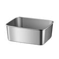 thumbnail image 2 of Stainless Steel Refrigerator Storage Box Steam Fish Bake Fish BBQ Cold Dishes Fruit, Xinsrenus Under $5! Stainless Steel Refrigerator Storage Box, 2 of 7