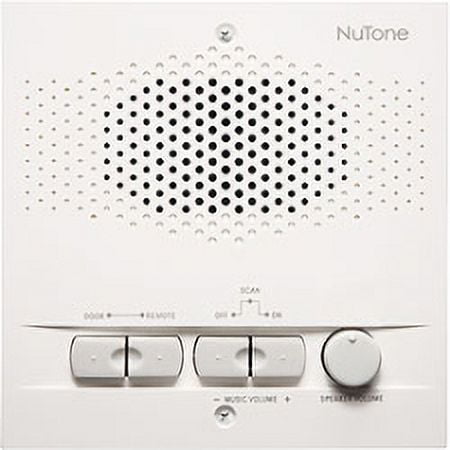 NuTone NRS103 3-Wire Indoor Remote Intercom Station with AM/FM Radio Tuner and 16 Radio Settings