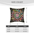 thumbnail image 6 of ZNDUO Throw Pillow, 16"x16" Bed Pillow and Couch Pillows - Indoor Decorative Pillows，Rainbow Mandala Throw Pillow, 6 of 8